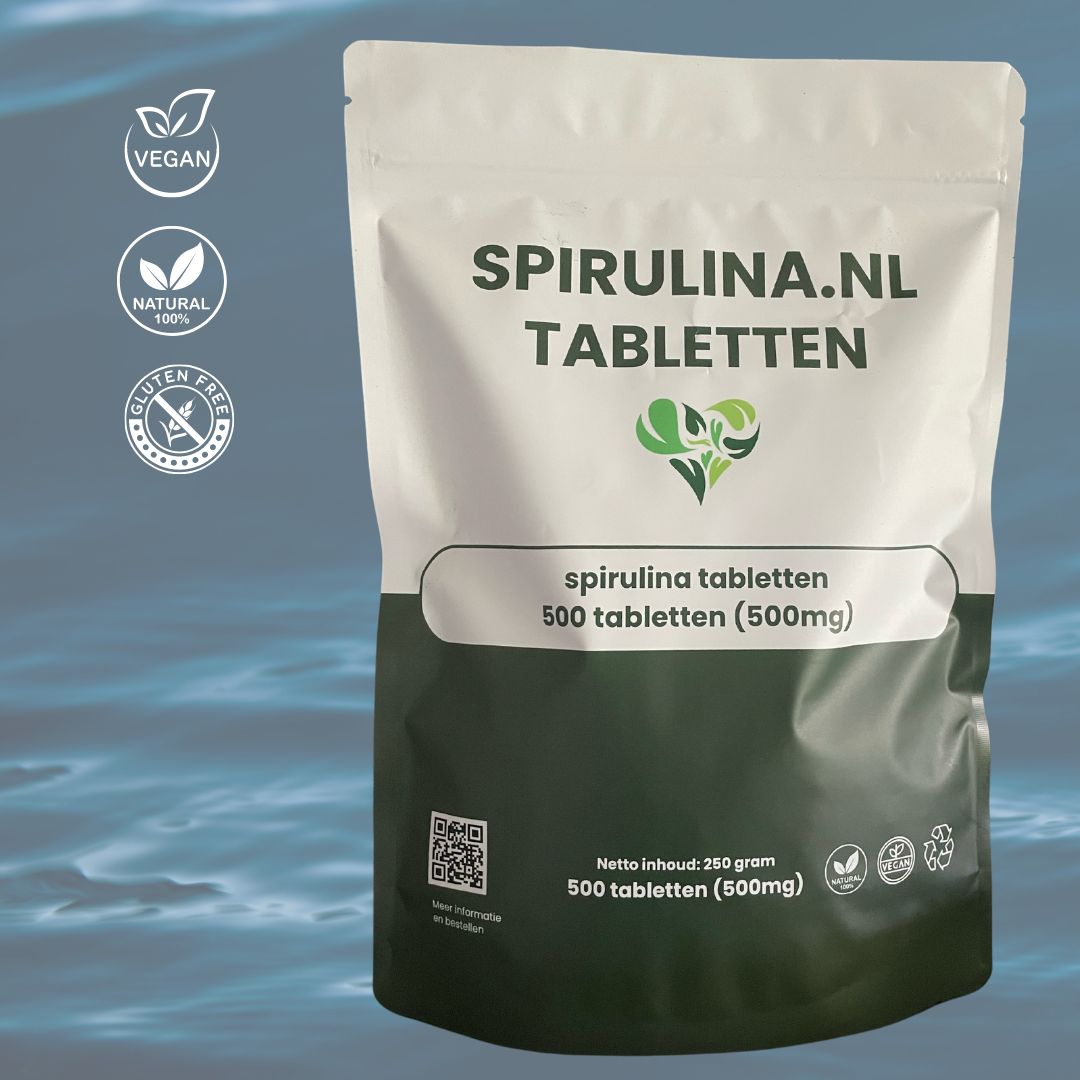 Spirulina tabletten 500mg - 500 stuks